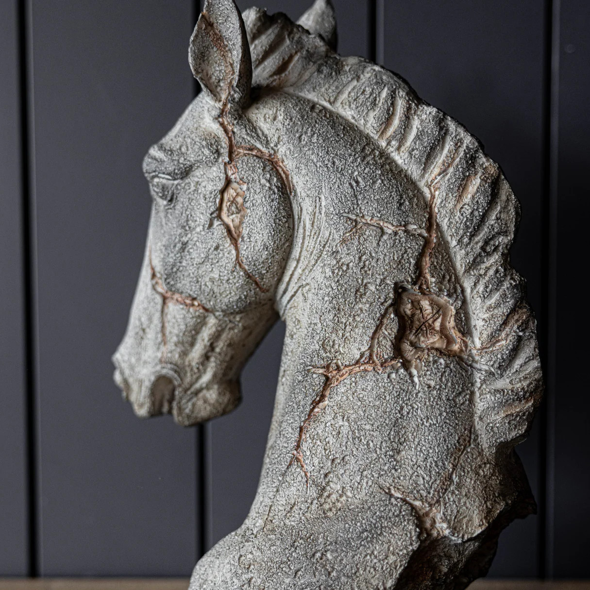 Grey Horse Head Statue | By Luxe B Co. | Luxe B Co