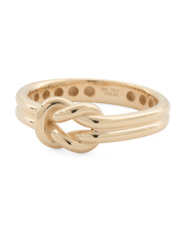 Made In Italy 14kt Gold Bound Together Knot Ring | TJ Maxx