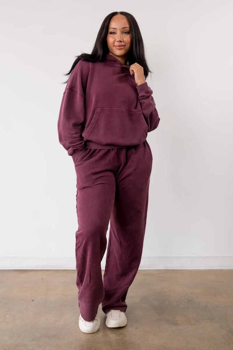 Vitality Homebody Women's Trouser - Wine Washed | Vitality