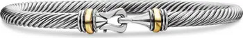 Cable Buckle Bracelet with Gold, 4mm | Nordstrom