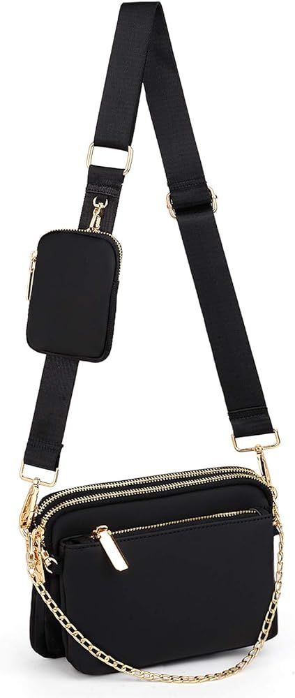 UTO Small Crossbody Bags for Women 3 in 1 Trendy Belt Purse Fashion Designer Mini Cute Sling Fanny C | Amazon (US)