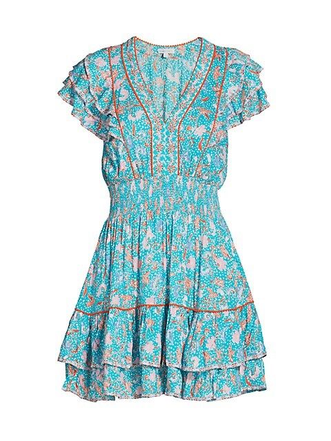 CamilaSmocked Mini Dress | Saks Fifth Avenue