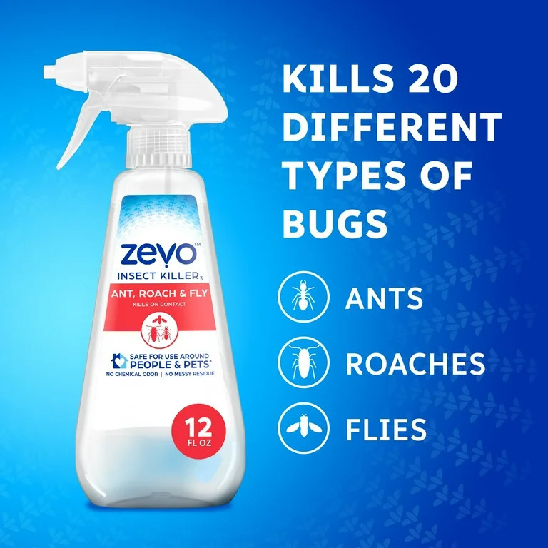 Zevo Multi-Insect Killer - Ant, Roach, Fly Spray 12oz | Walmart (US)