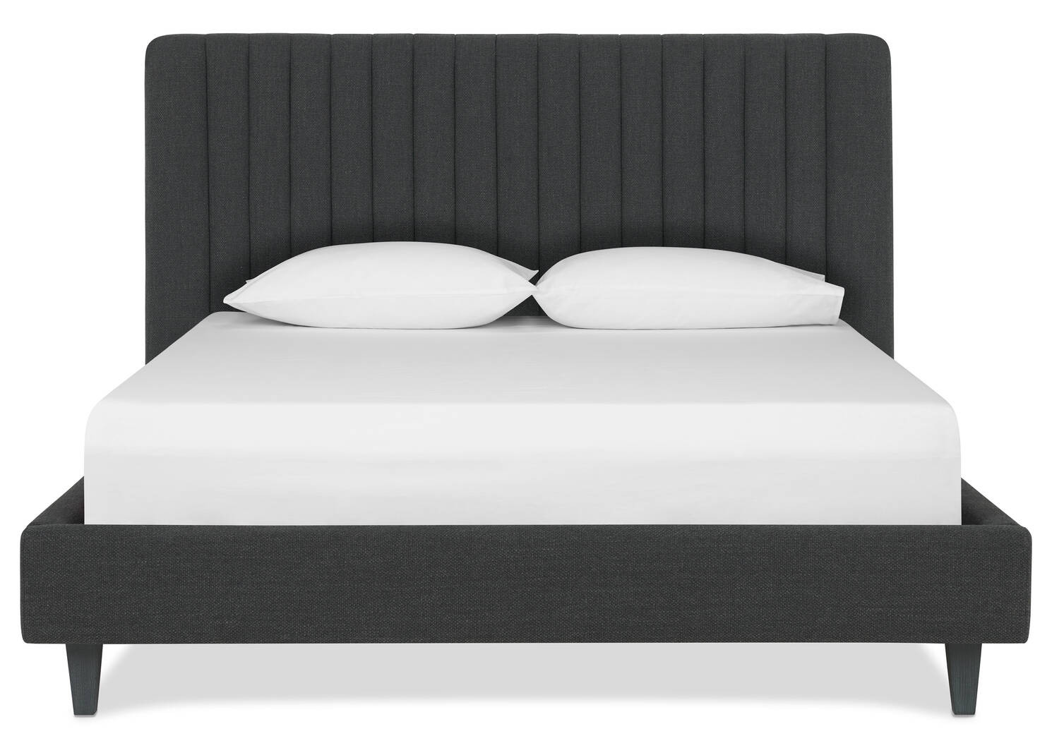 Abbott Bed -Easton Charcoal, QUEEN | Urban Barn