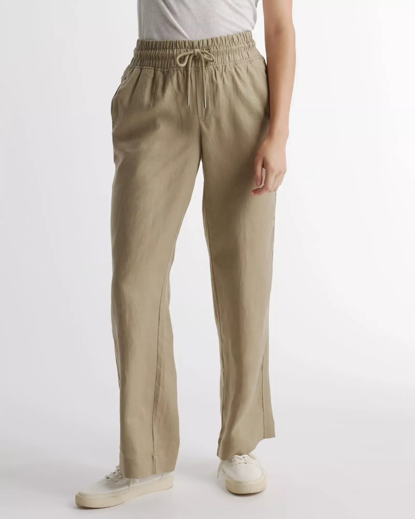 100% European Linen Wide Leg Pant curated on LTK