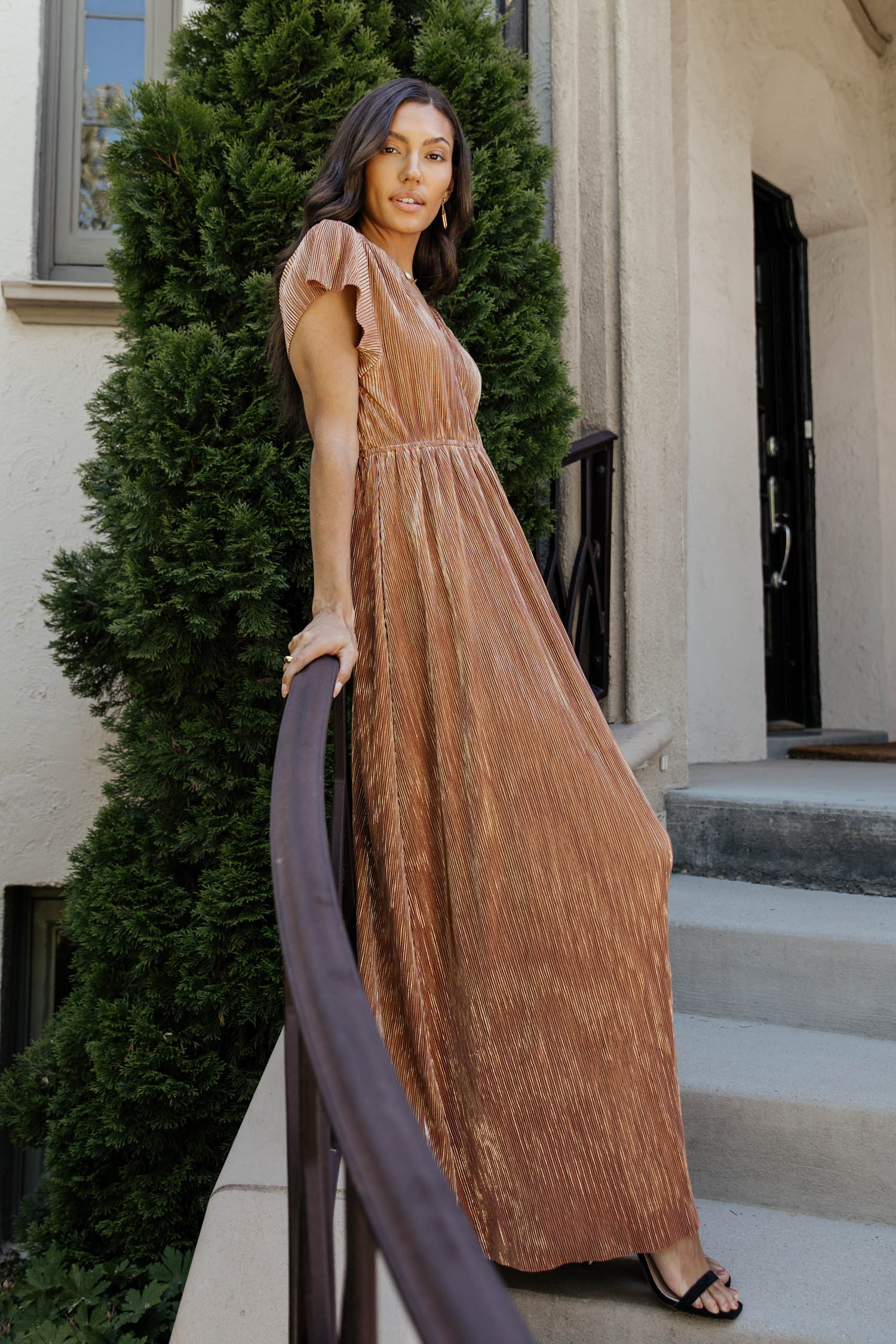 Alessandra Dress in Mauve - böhme | Böhme US