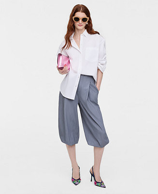 Women's Pinstripe Balloon-Leg Pants, Macy's Exclusive- Molly Rogers Capsule Collection - Macy's | Macy's