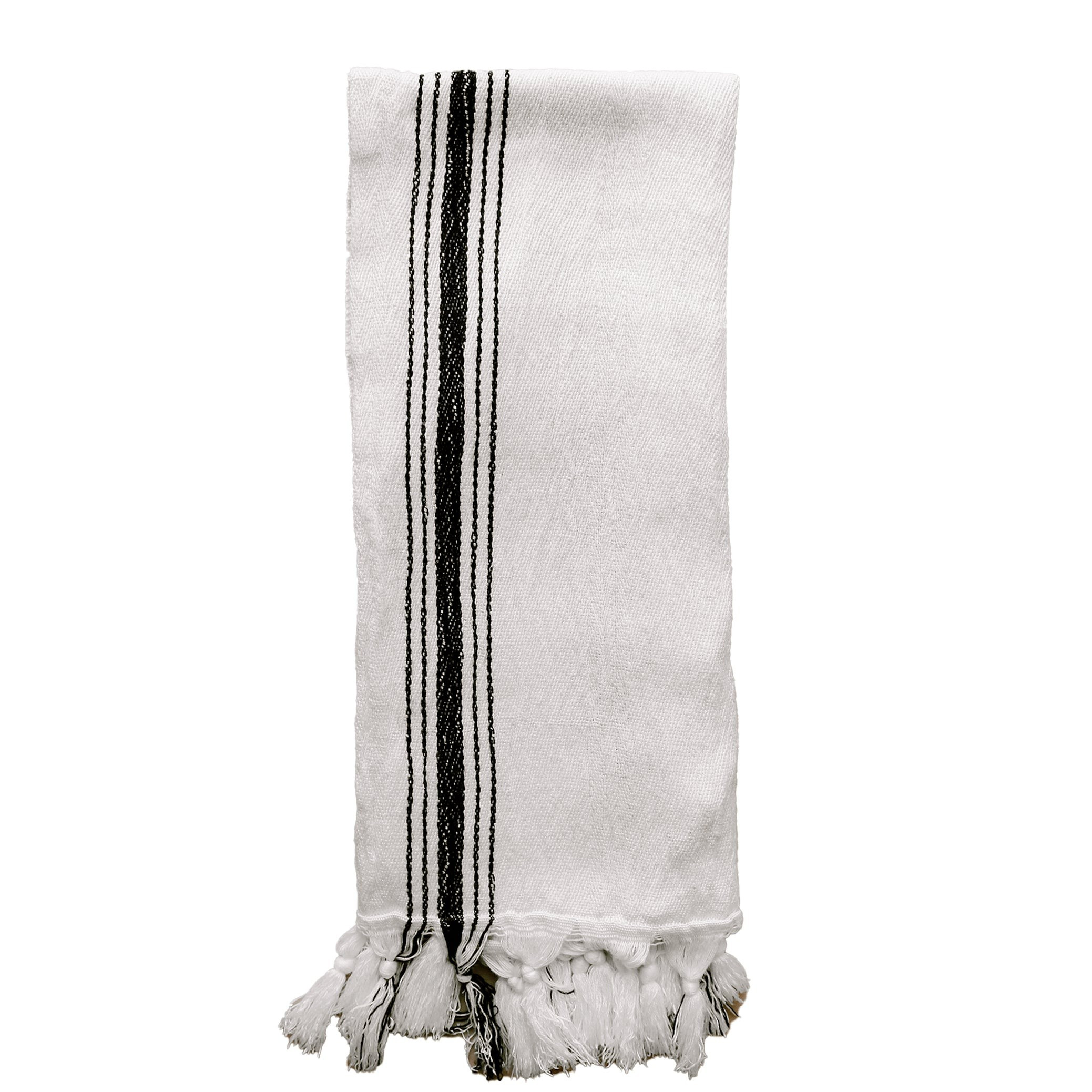 Savannah Turkish Cotton + Bamboo Hand Towel - Five Stripe | Sweet Water Decor, LLC