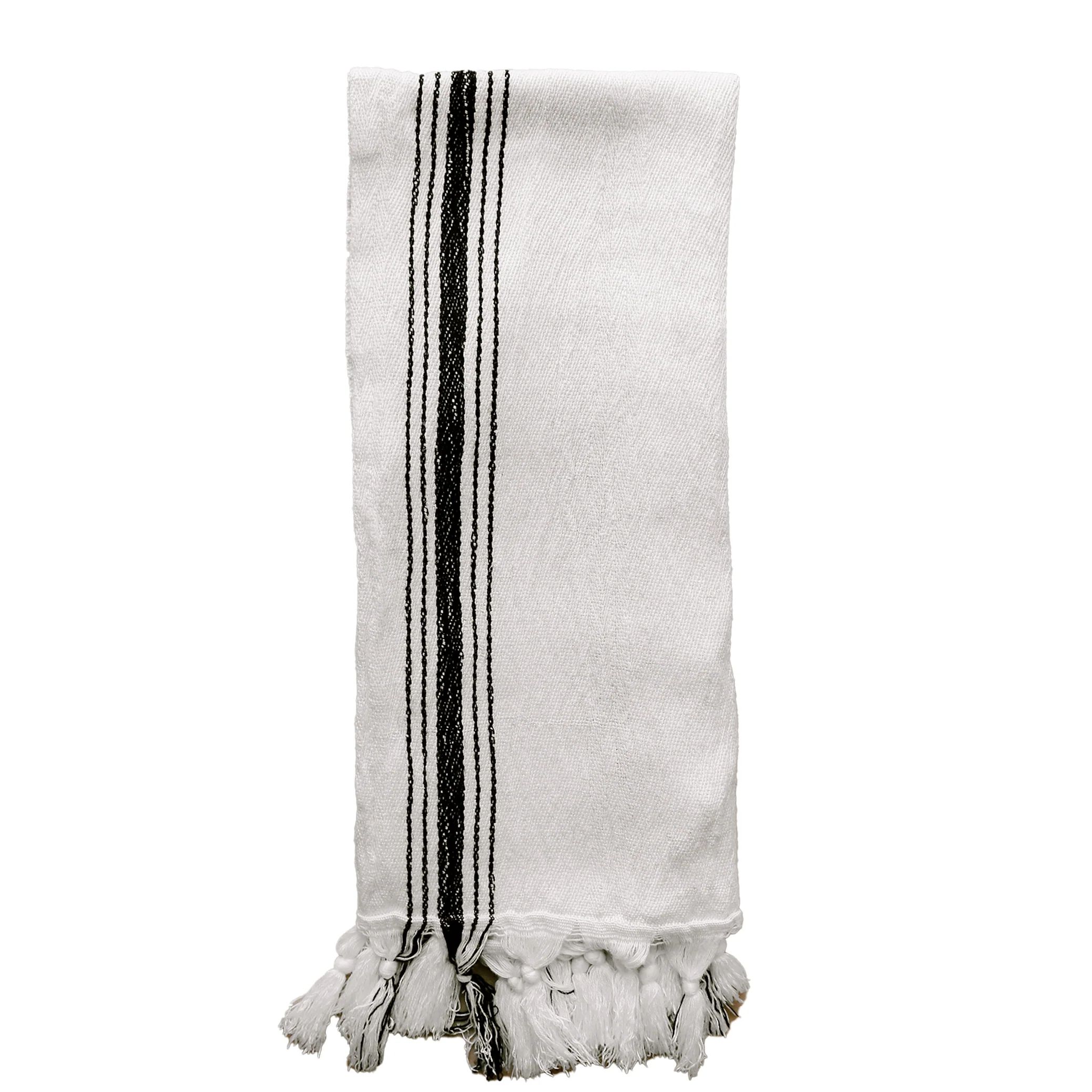 Savannah Turkish Cotton + Bamboo Hand Towel - Five Stripe | Sweet Water Decor, LLC