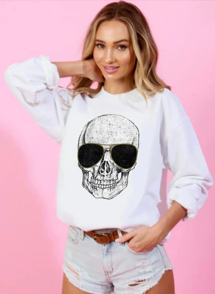 Sunglass Skull Sweatshirt | Gunny Sack and Co