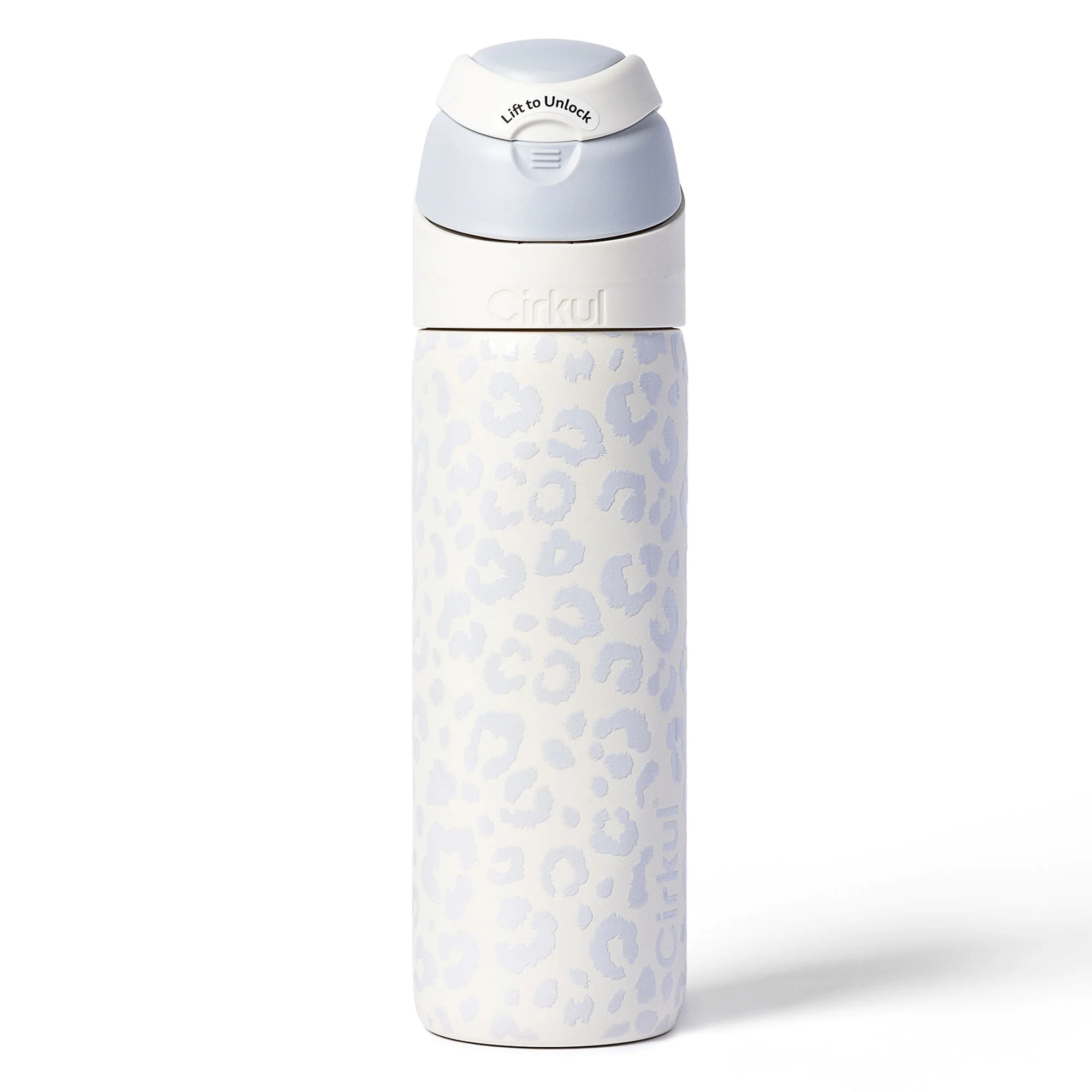 Cirkul 26oz StrawSip Flip Water Bottle, Stainless Steel, Double Wall Insulated, Luxe Leopard (Whi... | Walmart (US)