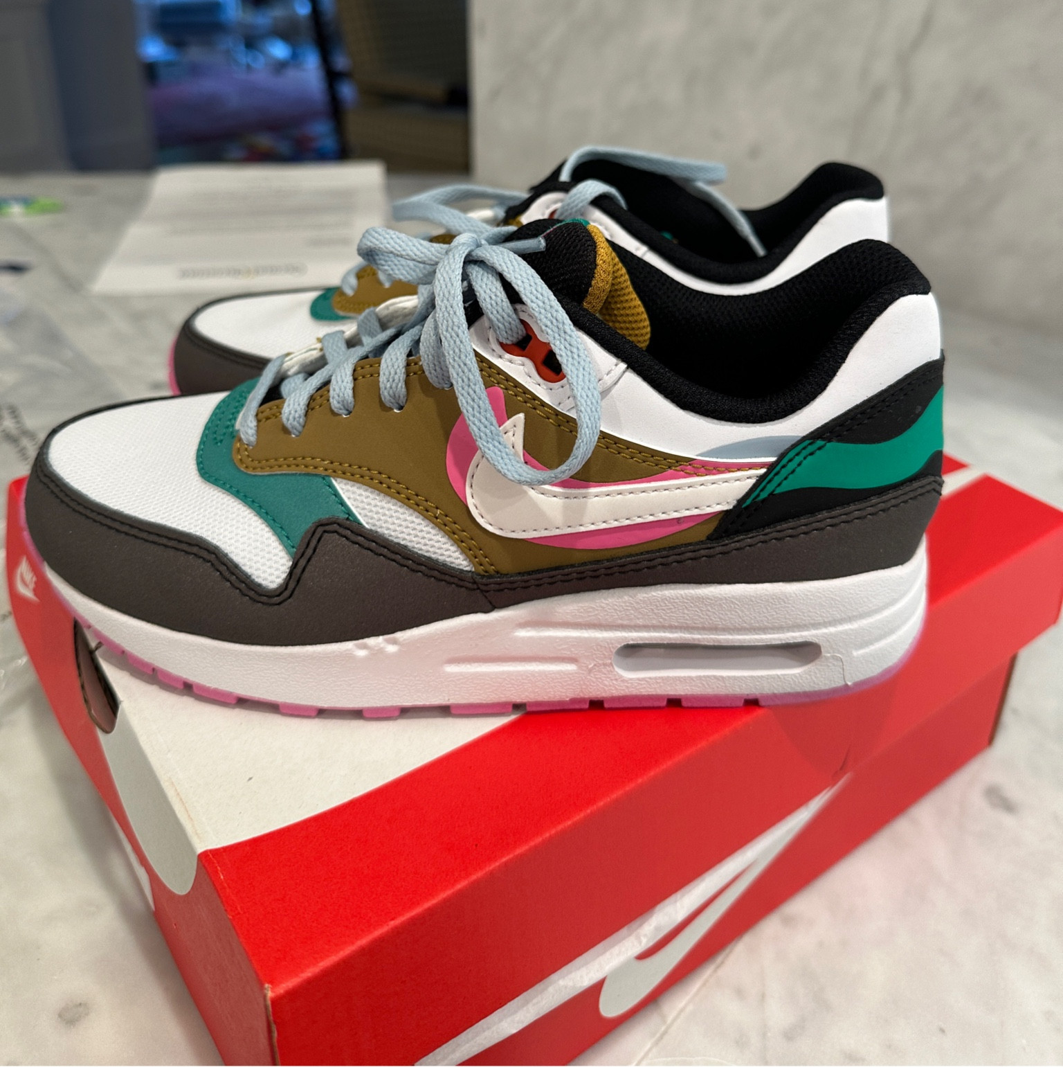 The cutest! I wear a 6 in womens so I got a 4Y and they fit perfect. Pro tip- just go down two sizes in Nike’s youth shoes and they fit and the price is better 🙃 These go up to a 7Y so should fit up to a size 9 womens!