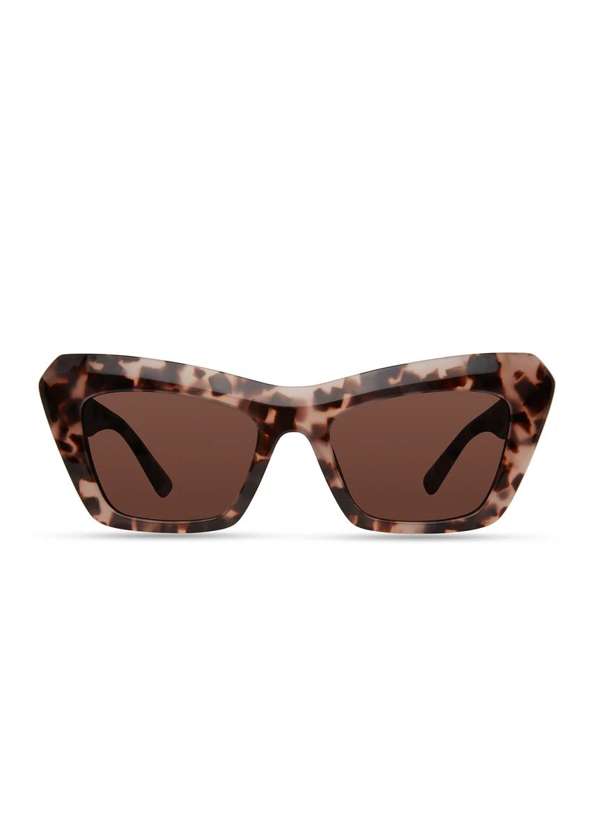 Prisha Cat Eye Sunglasses - Blush Tortoise-Gold Brown | Derek Lam