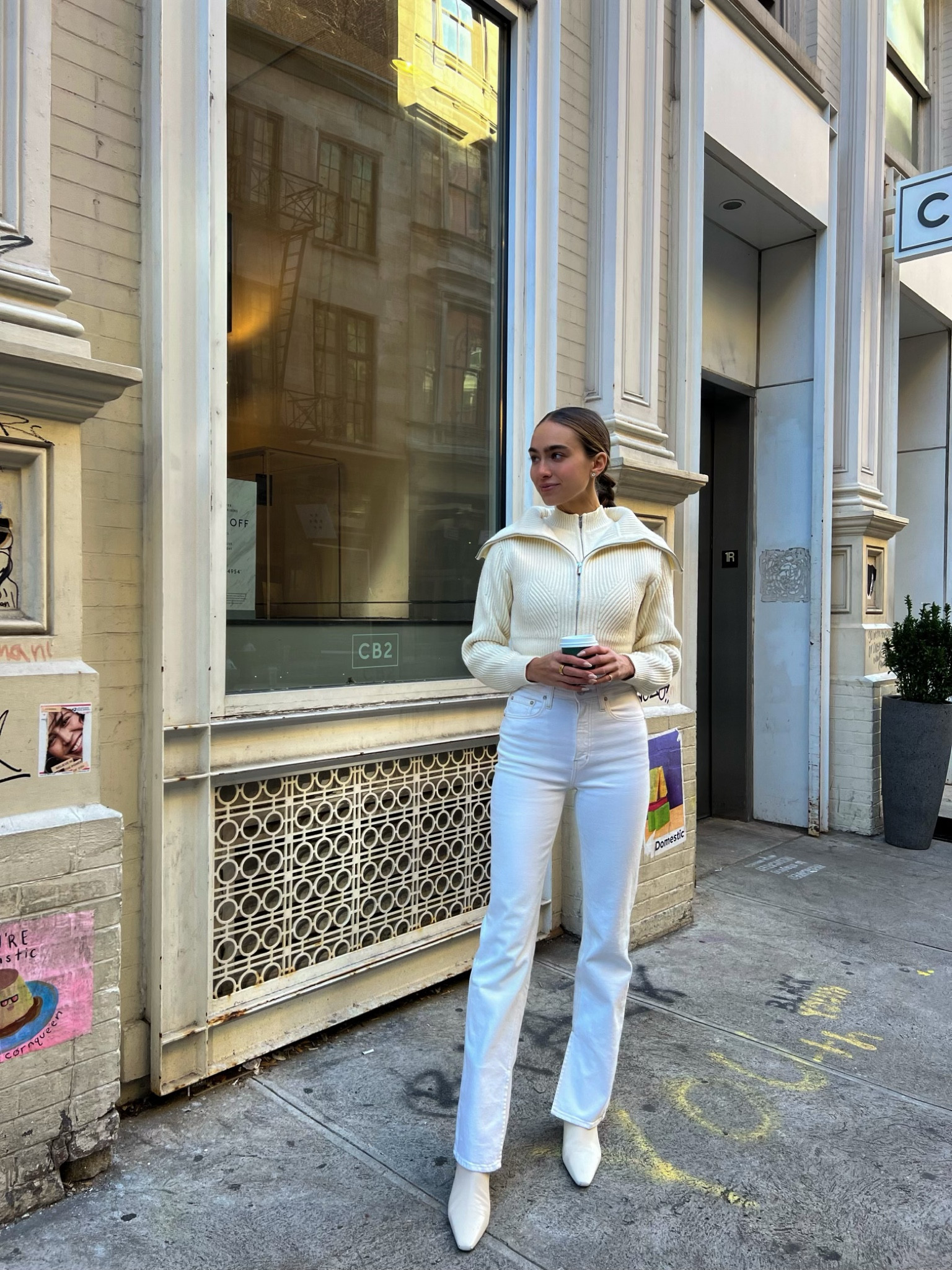 All white Derek lam outfit for winter 🤍

#LTKSeasonal #LTKfit #LTKworkwear