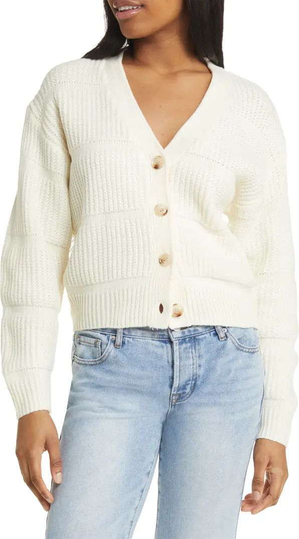All in Favor Mixed Stitch Cardigan | Nordstrom | Nordstrom