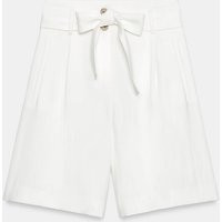 Zara - Tie-Belt Shorts - White - S - Woman | Zara US
