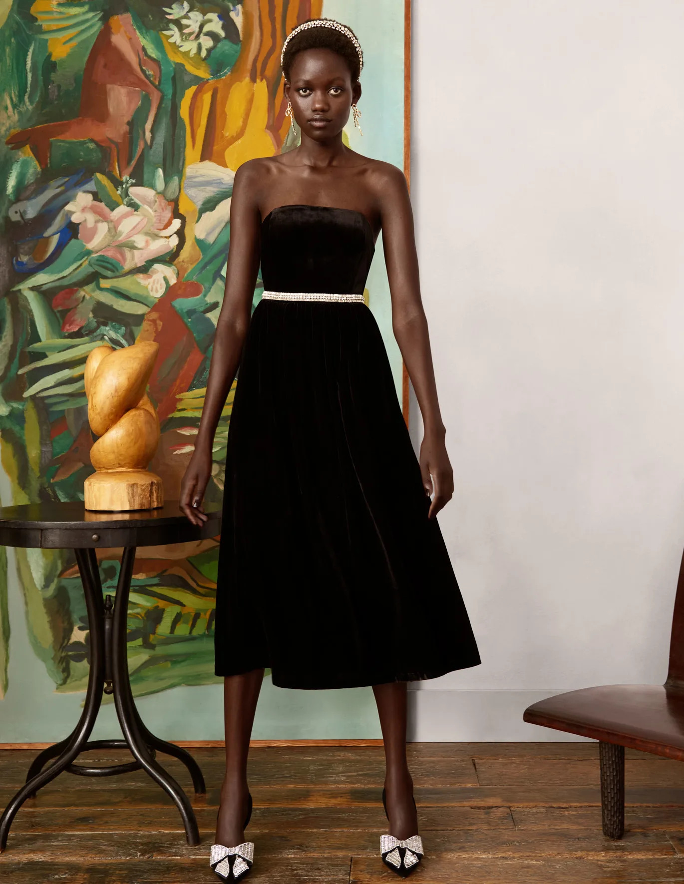 Strapless Velvet Dress | Boden (US)
