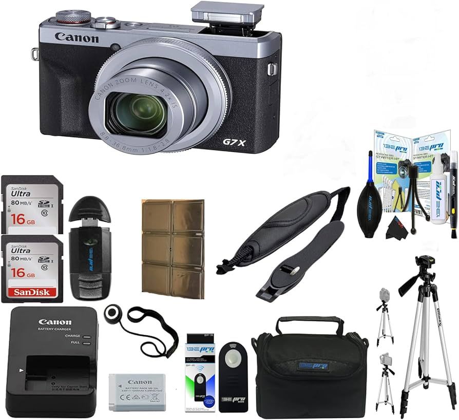 Canon PowerShot G7 X Mark III Digital Camera (Silver) - with PixiBytes Basic Accessory Bundle (Re... | Amazon (US)