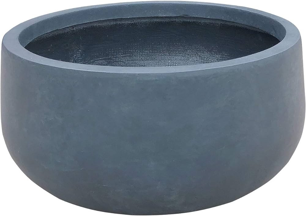 Kante 19.6" Dia Round Concrete Planter, Cement Plant Pots with Drainage Hole and Rubber Plug for ... | Amazon (US)