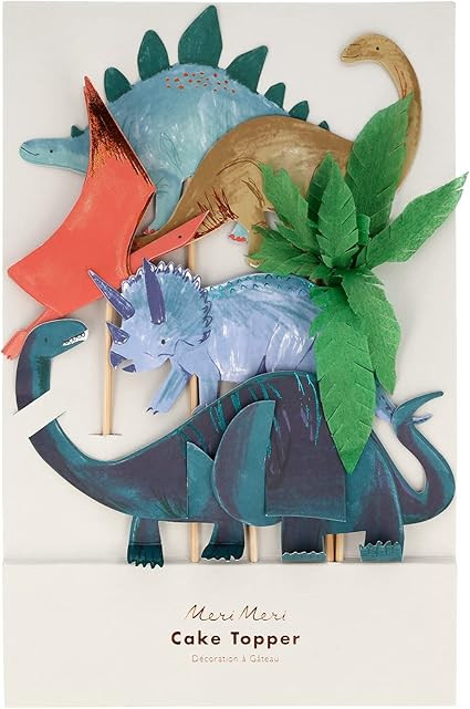 Meri Meri Dinosaur Kingdom Cake Toppers | Amazon (US)