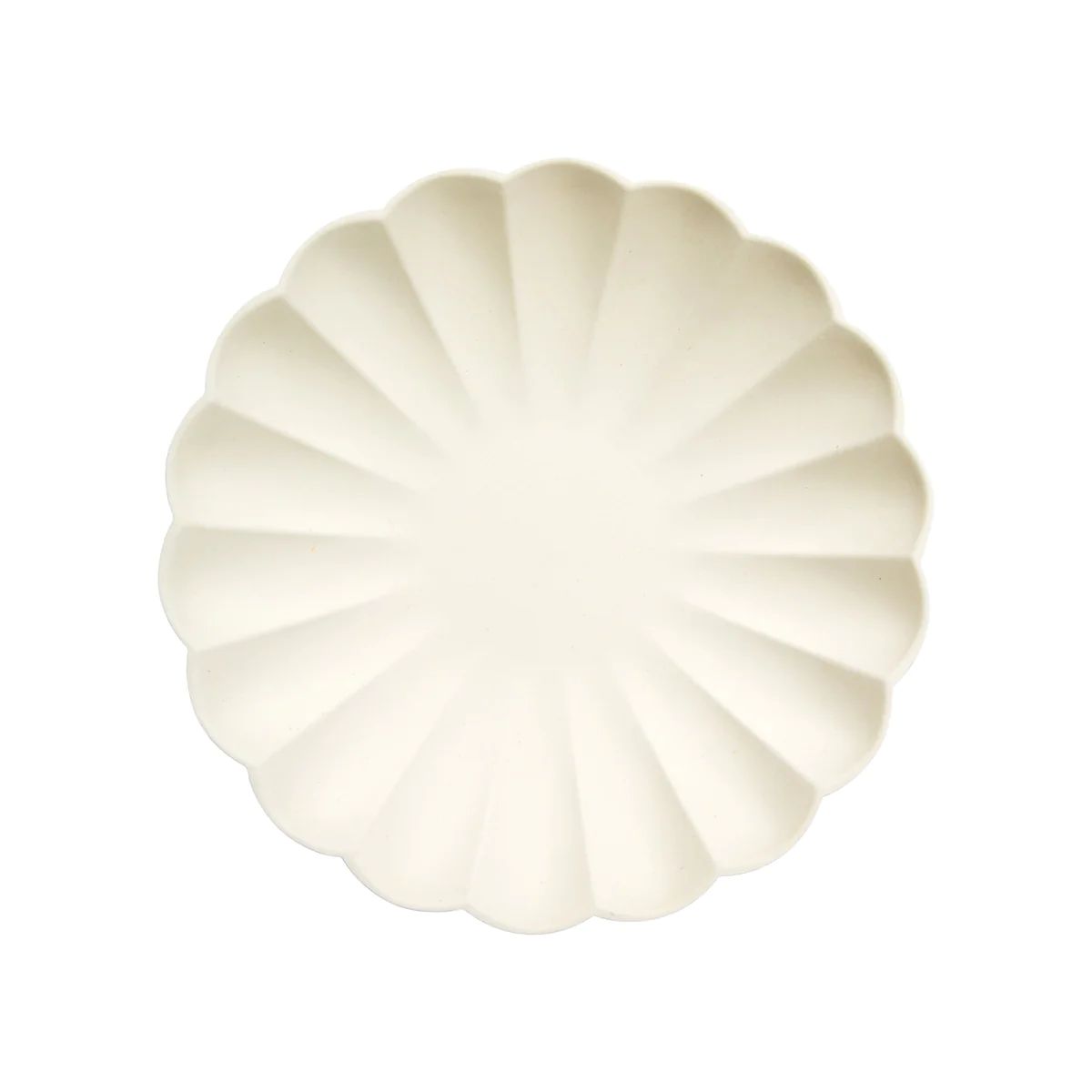 Small Cream Compostable Plates (x 8) | Meri Meri