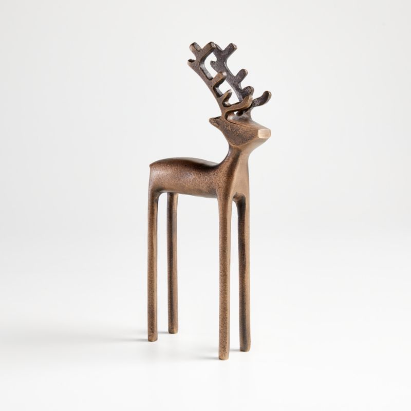 10.25" Brass Reindeer + Reviews | Crate and Barrel | Crate & Barrel