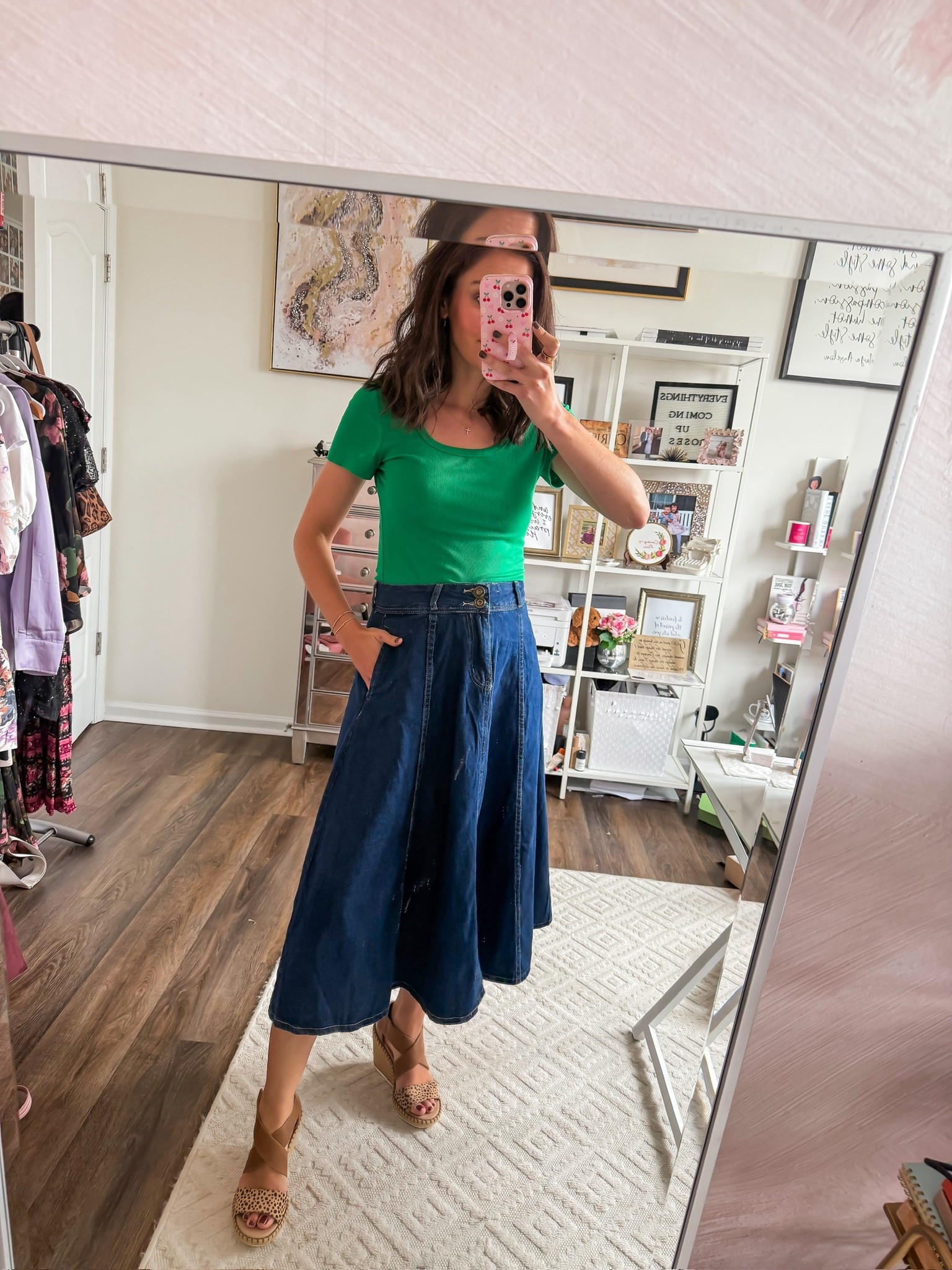 Denim maxi skirt that would make the perfect teacher outfit for spring 

#LTKSeasonal #LTKWorkwear