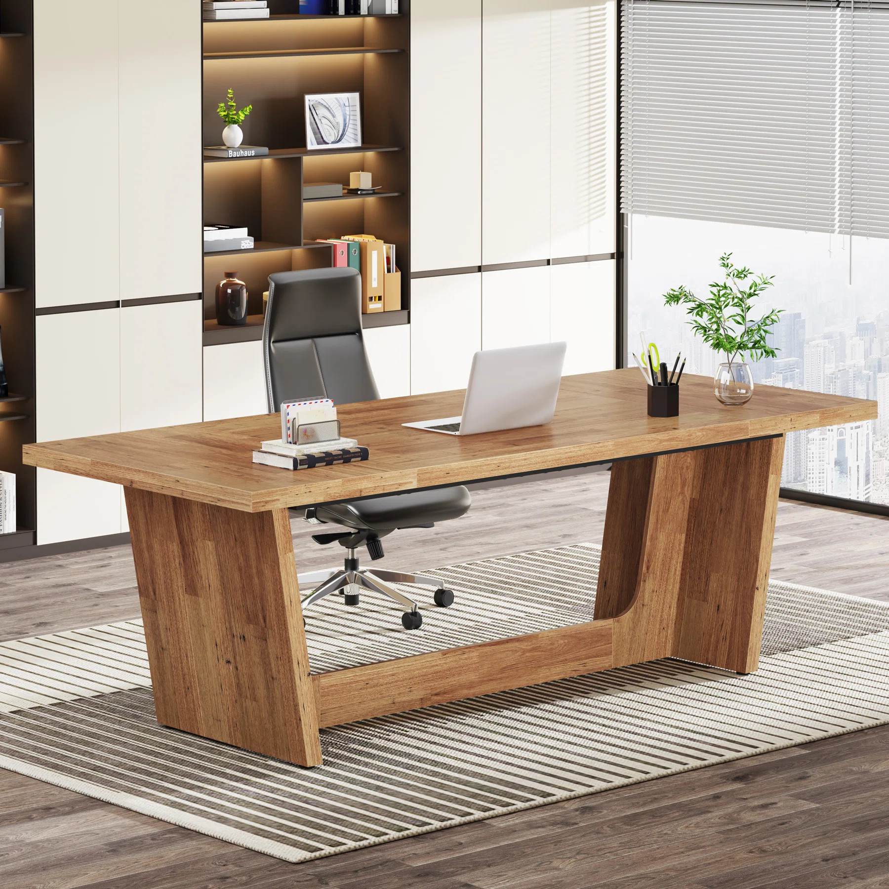 70.9" Executive Desk, Large Home Office Desk Desk | Wayfair North America
