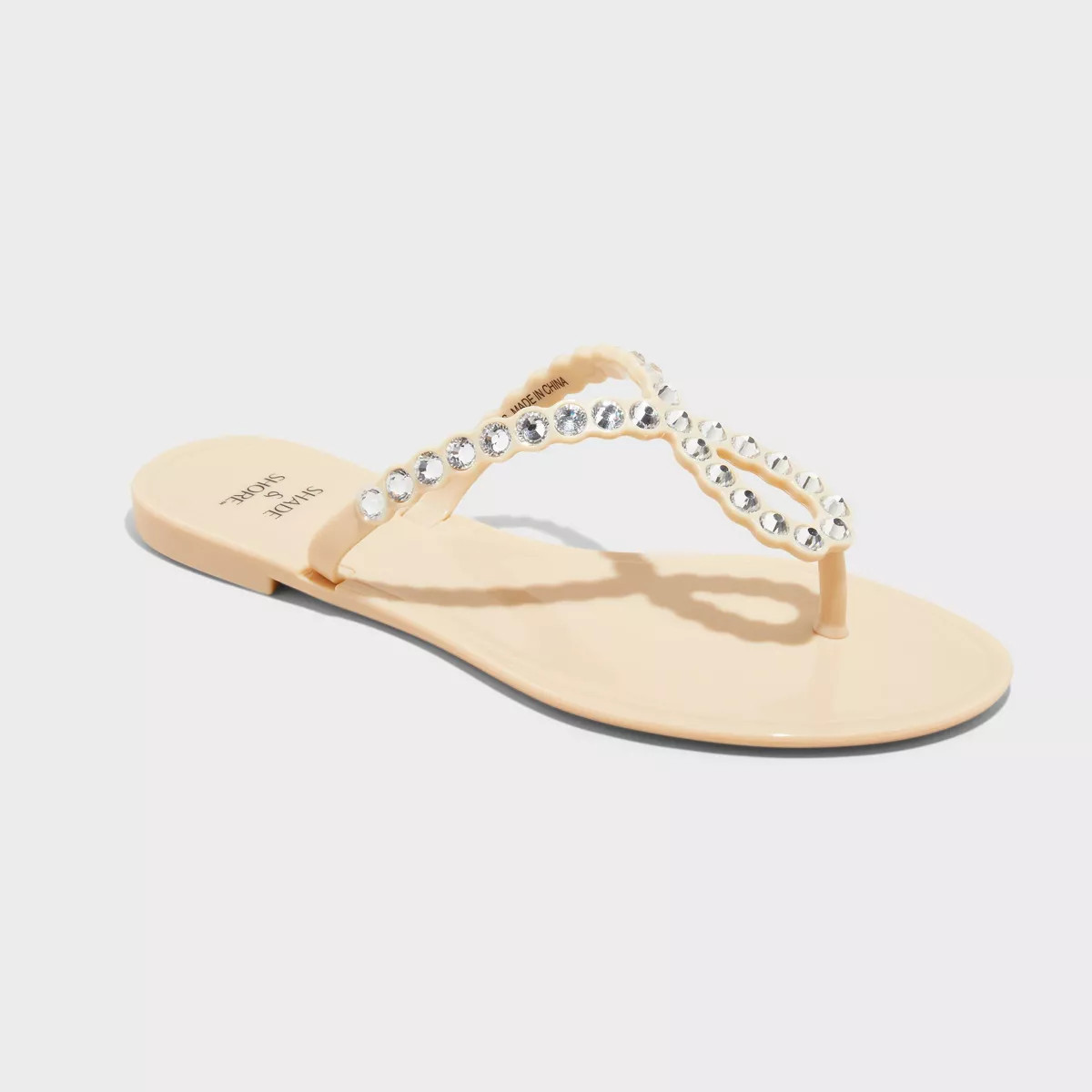 Women's Luella Rhinestone Jelly Thong Sandals - Shade & Shore™ | Target
