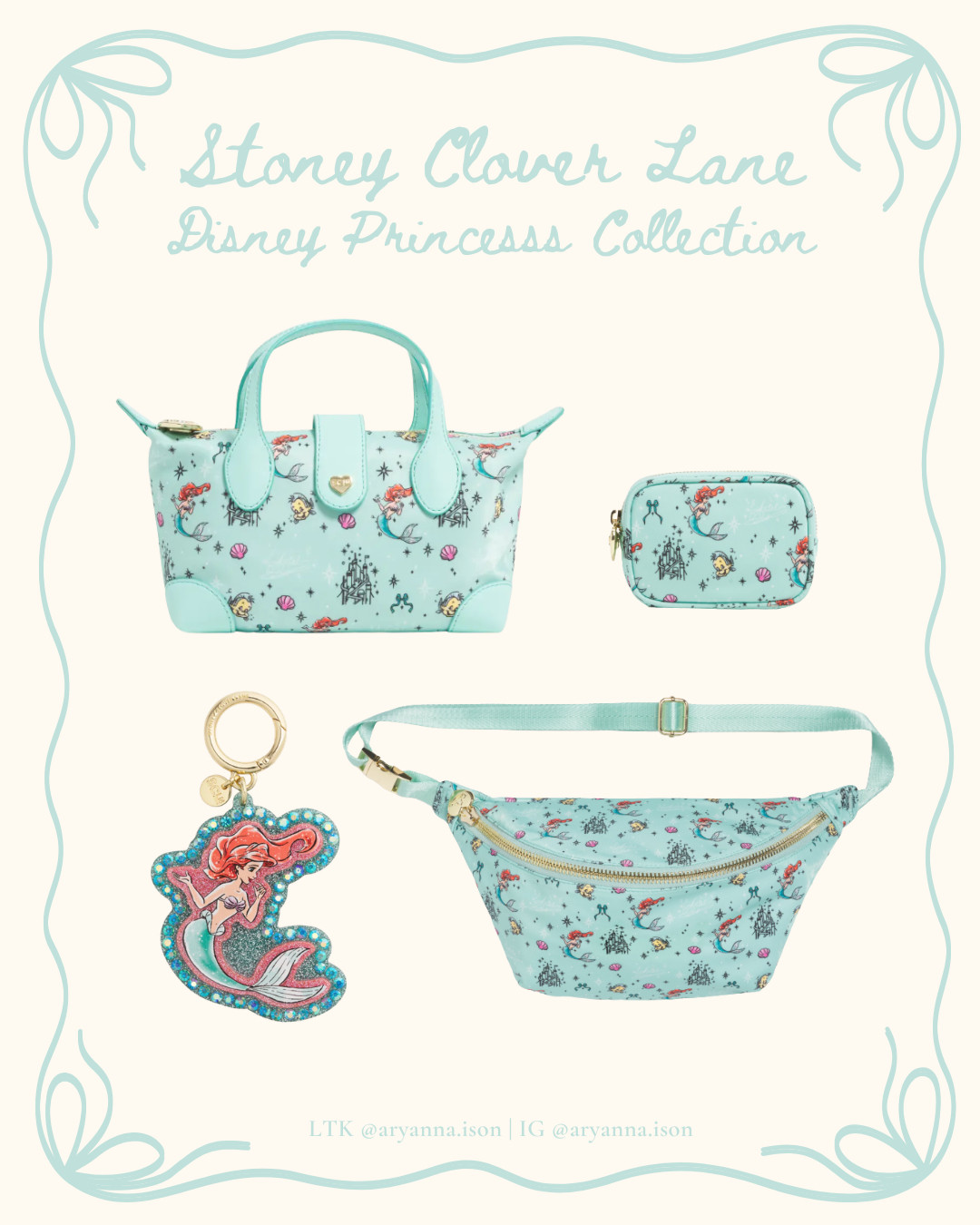 STONEY CLOVER LANE | DISNEY PRINCESS | DISNEY STORE | HANDBAGS | DISNEY STYLE | DISNEY OUTFIT | DISNEY FASHION | ARIEL | THE LITTLE MERMAID 

 #LTKootd #LTKSeasonal #LTKTravel