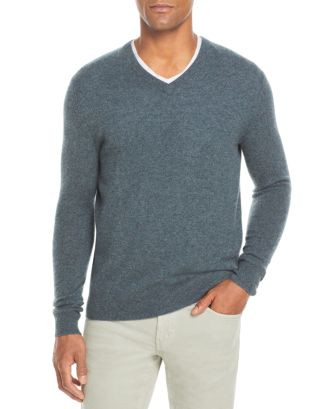The Men's Store at Bloomingdale's Cashmere V-Neck Sweater - Exclusive | Bloomingdale's Men Shirts... | Bloomingdale's (AU)