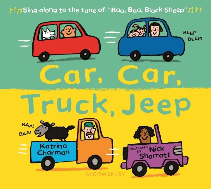 Car, Car, Truck, Jeep (Board Book) | Walmart (US)