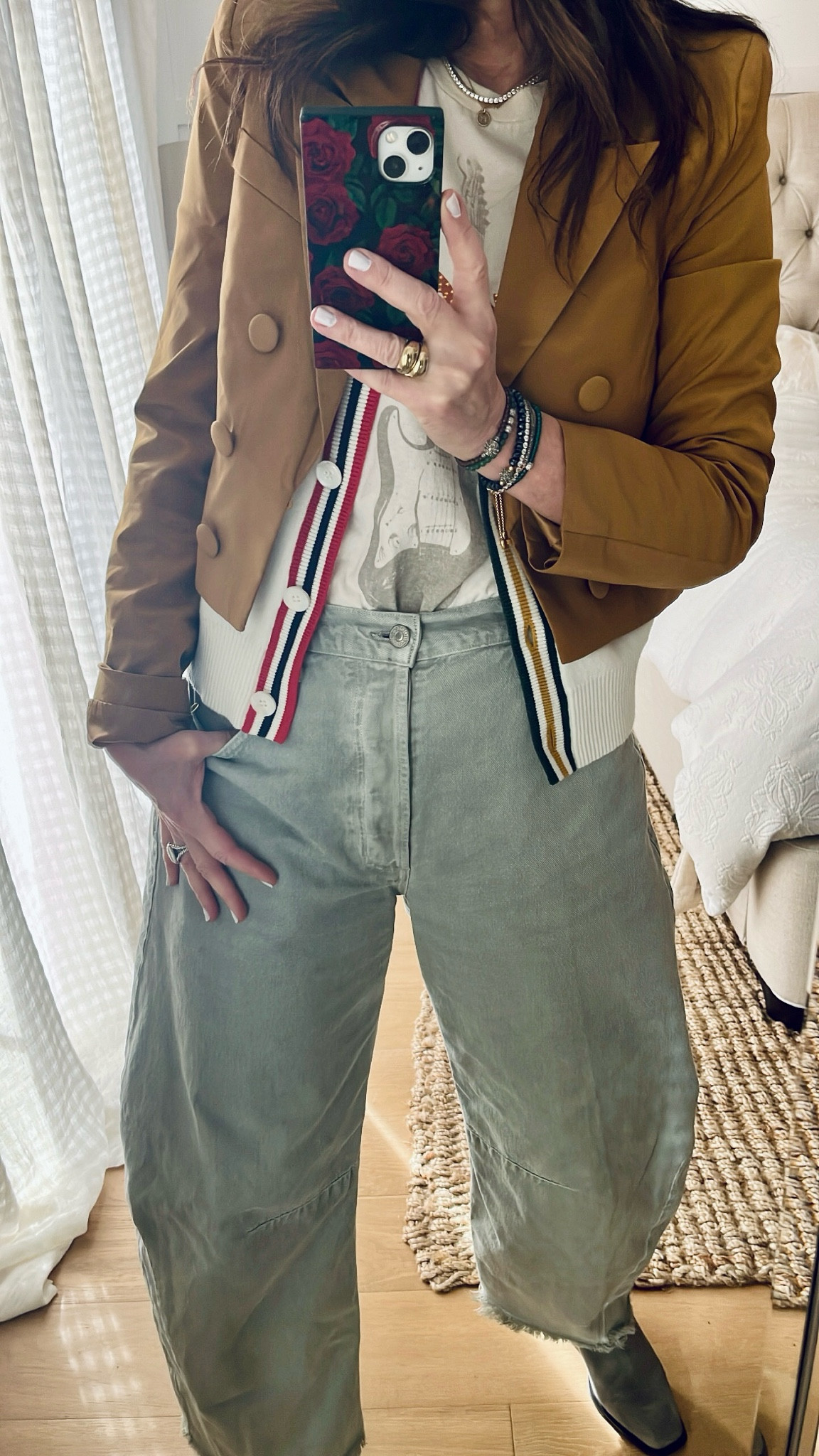 Outfit of the day, wearing my fave horseshoe jeans by citizens, fender guitar T-shirt, Allyx Mill vest. My jacket is older, avet la filles and comfy boots by Franco Sardo.

Wear to work 

#LTKfindsunder100 #LTKtravel #LTKover40