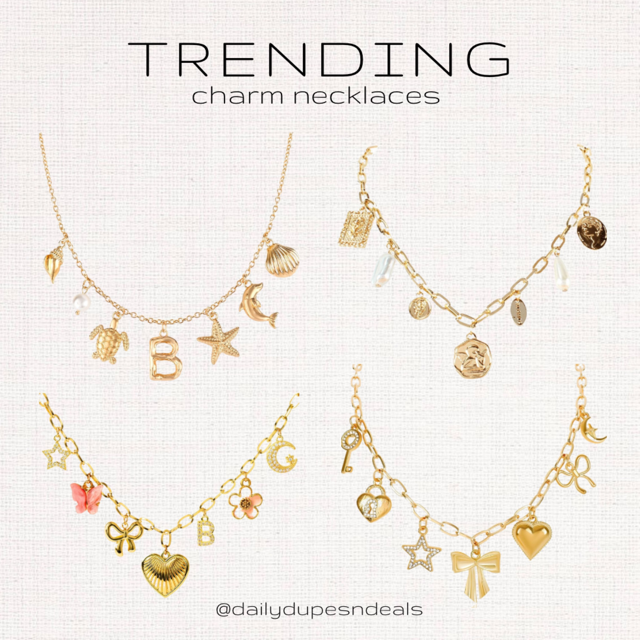 Amazon charm necklace jewelry 

#LTKfindsunder50 #LTKstyletip #LTKbeauty