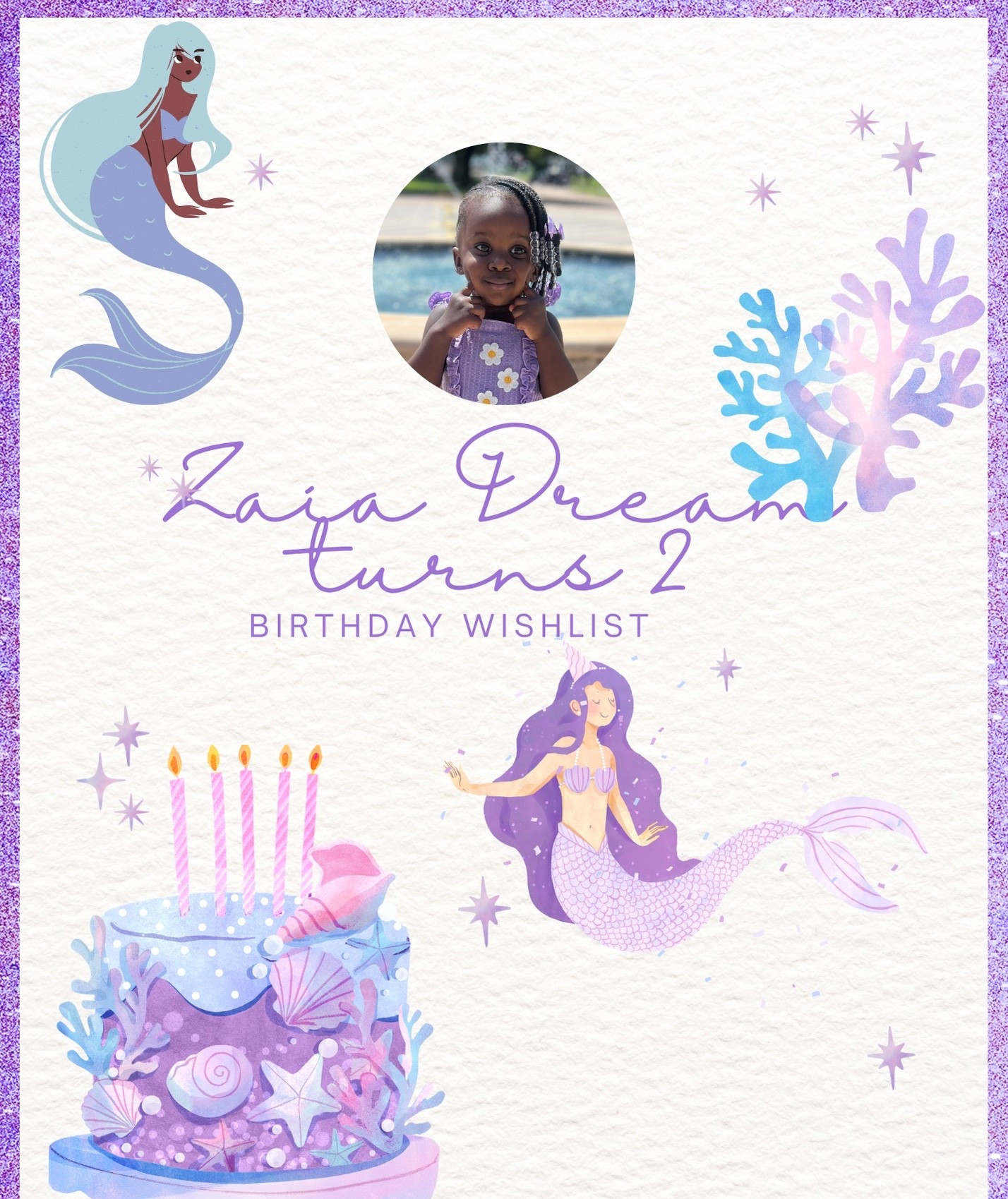 Zaia Dream turns 2! Birthday wishlist is here we appreciate it and thank you in advance 🥹❤️