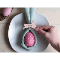 Personalised Wooden Easter Bunny Place Setting, Table Setting | Etsy (US)