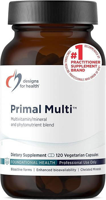Designs for Health Primal Multi - Paleo-Friendly Multivitamin Supplement with Folate, Tocotrienol... | Amazon (US)
