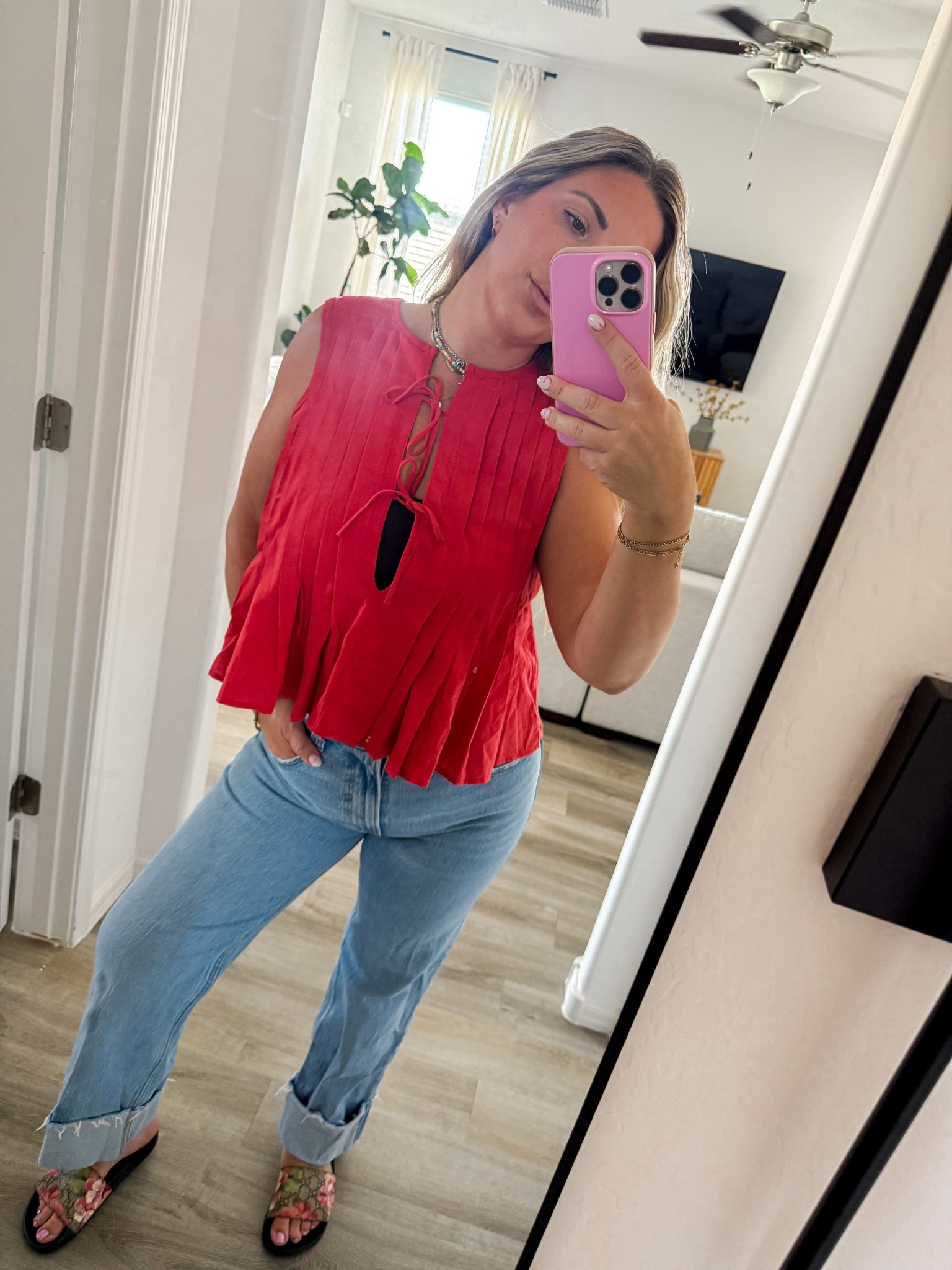 Women’s Amazon linen top - looks so much more high end than the price tag!!! 

#LTKSummerEdit #LTKSaleAlert #LTKFindsUnder50