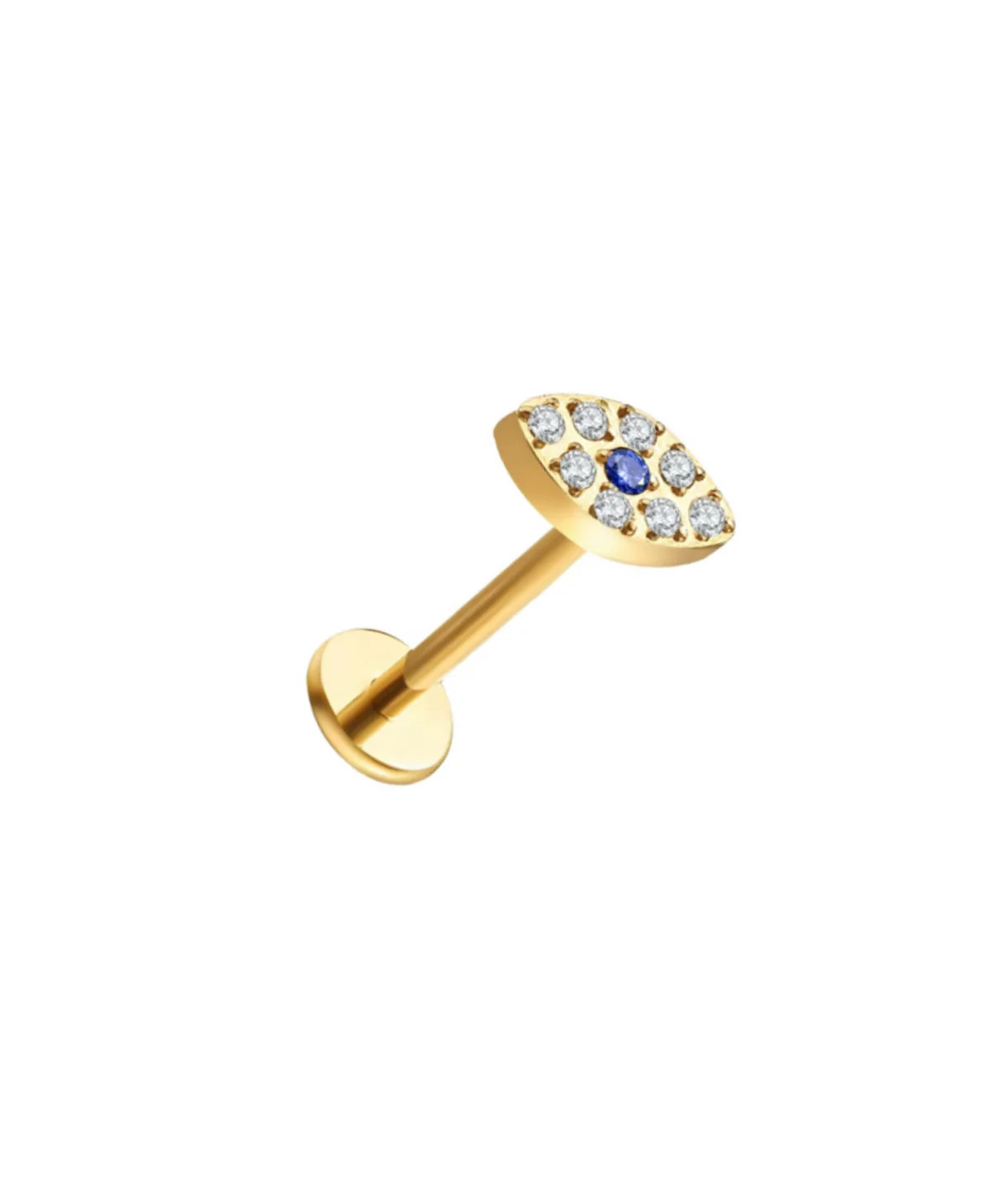 Evil Eye Flat Back Stud | Pierced by Ash Design