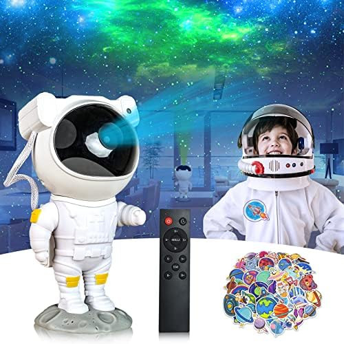 Star Projector Astronaut Light Projector Galaxy Nebula Lamp with Remote Control Timer Function 360°A | Amazon (US)