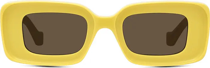 Loewe Chunky Anagram 46mm Rectangular Sunglasses | Nordstrom | Nordstrom