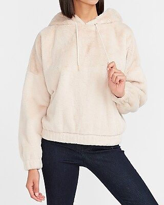 Cozy Faux Fur Hoodie | Express