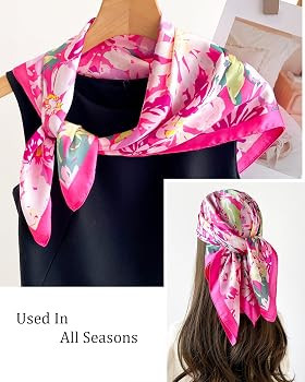 Satin Bandana Headscarf for Women Silky Hair Scarves for Fashion Lightweight | Amazon (US)