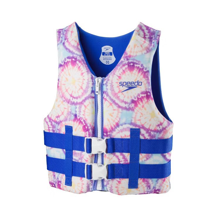 Speedo Youth Life Jacket Vest - Lilac Tie-Dye | Target
