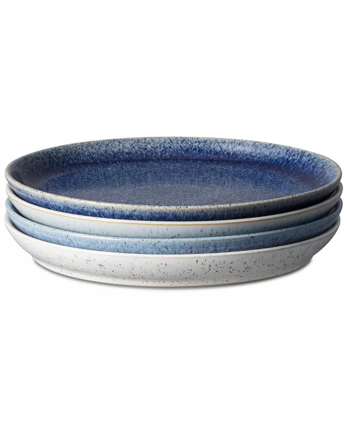Studio Blue 4-Pc. Coupe Dinner Plate Set | Macys (US)