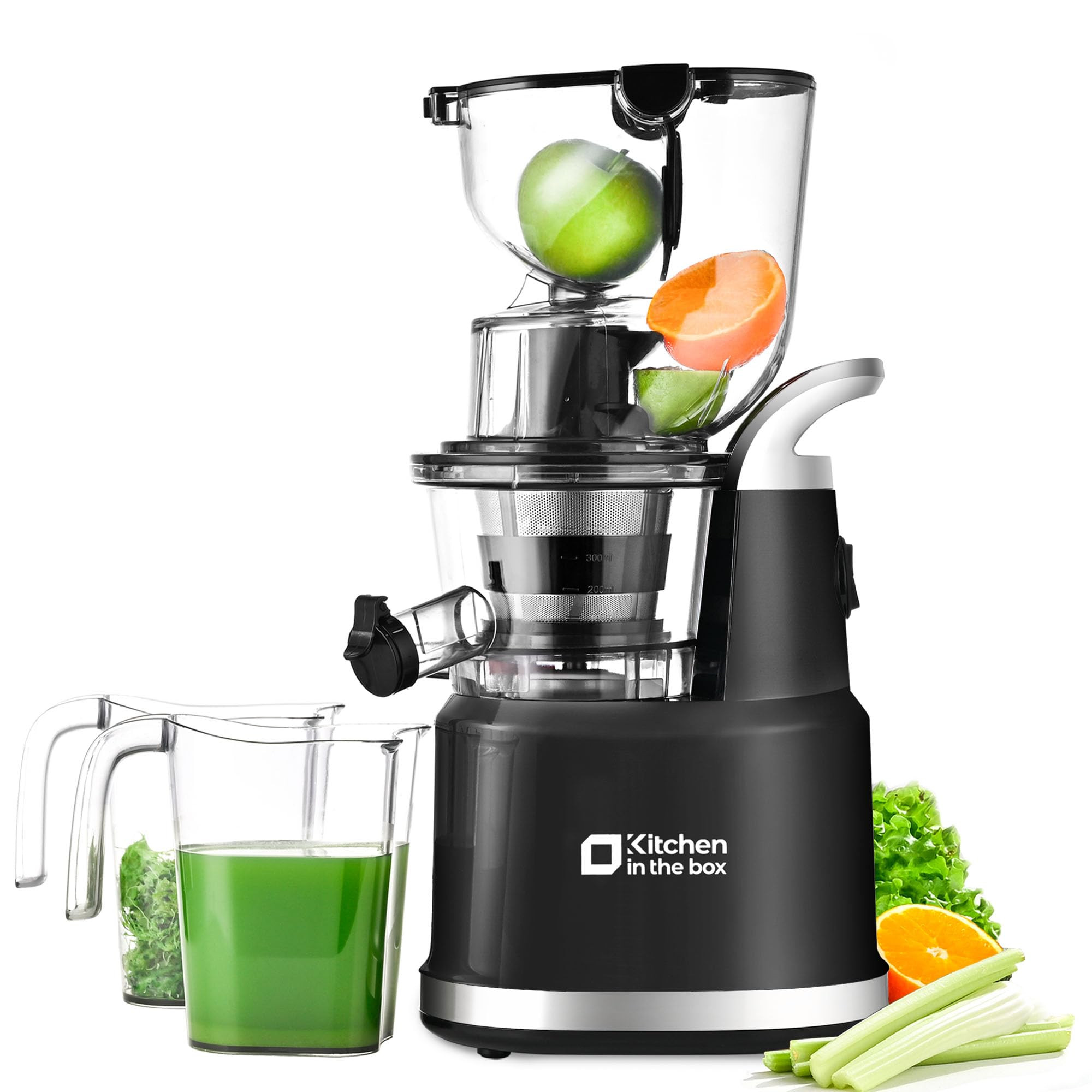 Cold Press Juicer Machines, Kitchen in the Box Slow Masticating Juicers Machine,3.26inch Large Wi... | Amazon (US)