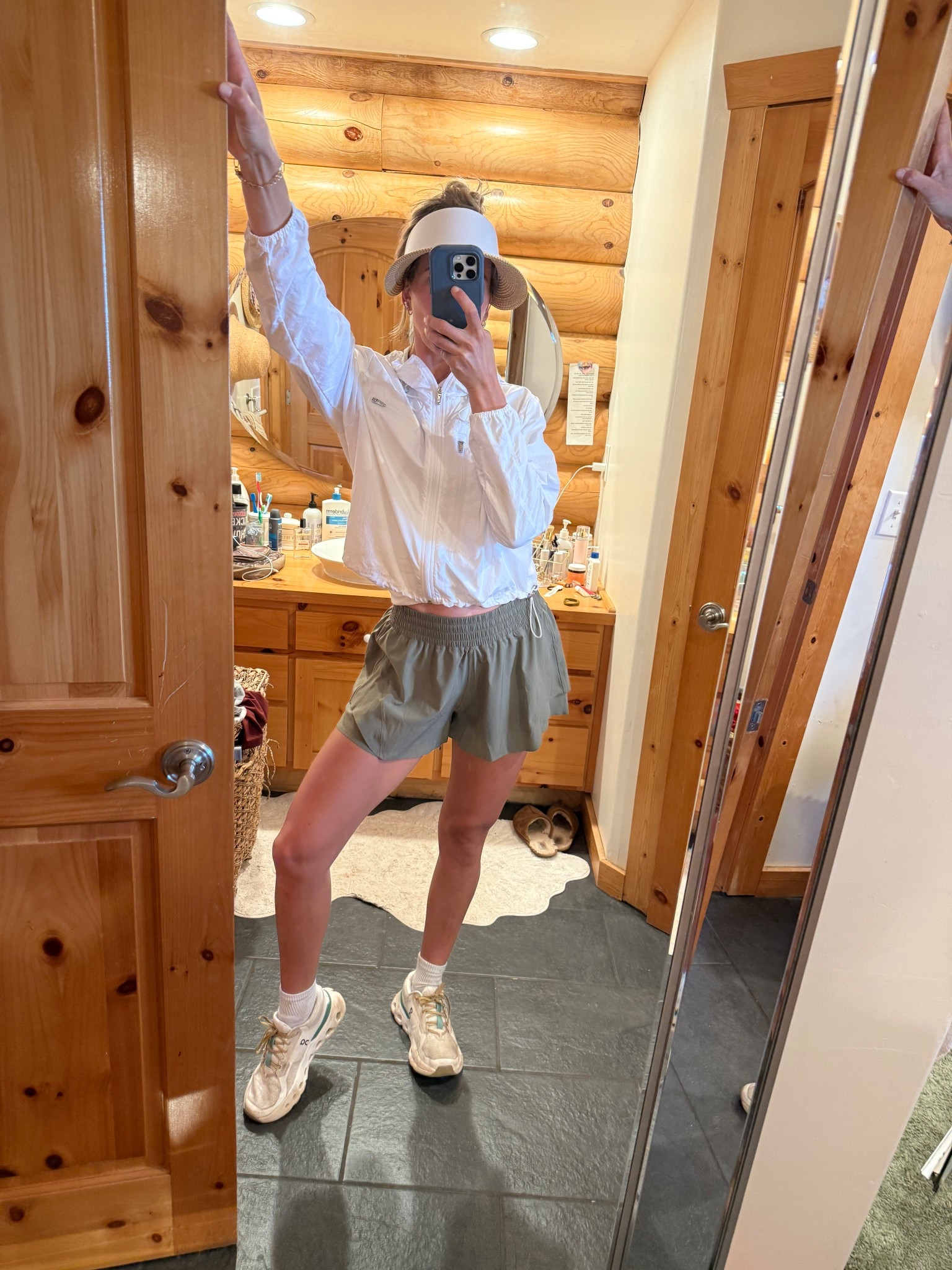 @Eric Javits visor keeping my face shaded for an afternoon with my kids. Love these @lululemon shorts!

#LTKdayinmylife #LTKmomlife
