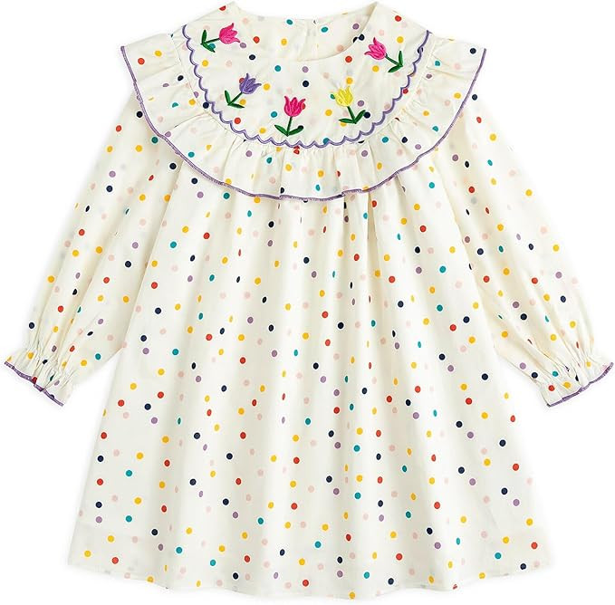 Simplee kids Baby Girls Casual Dress Toddler Smocking Dress Floral Print Sundress for Spring Summ... | Amazon (US)