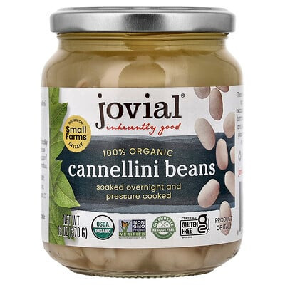 Jovial, 100% Organic Cannellini Beans, 13 oz (370 g) | iHerb