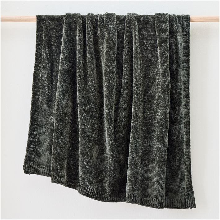 Luxe Chenille Throws | West Elm (US)